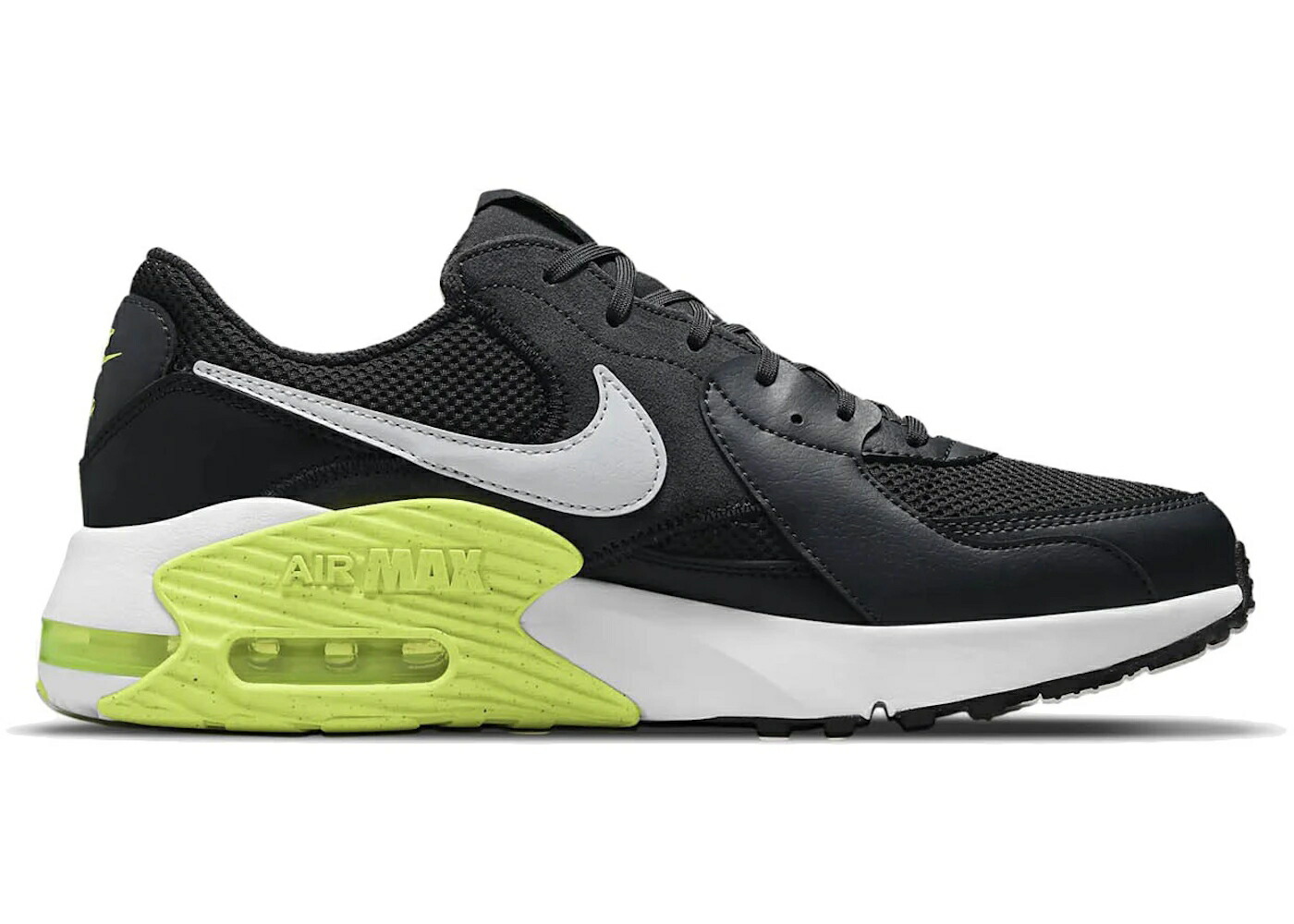 ナイキ マックス 黒色 ブラック 白色 ホワイト エアマックス スニーカー メンズ NIKE AIR MAX EXCEE BLACK WHITE VOLT / BLACK VOLT WHITE