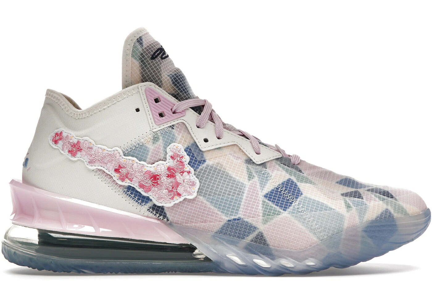 ナイキ レブロン ナチュラル スニーカー メンズ NIKE LEBRON 18 LOW ATMOS CHERRY BLOSSOM / NATURAL MULTI CHERRY BLOSSOM