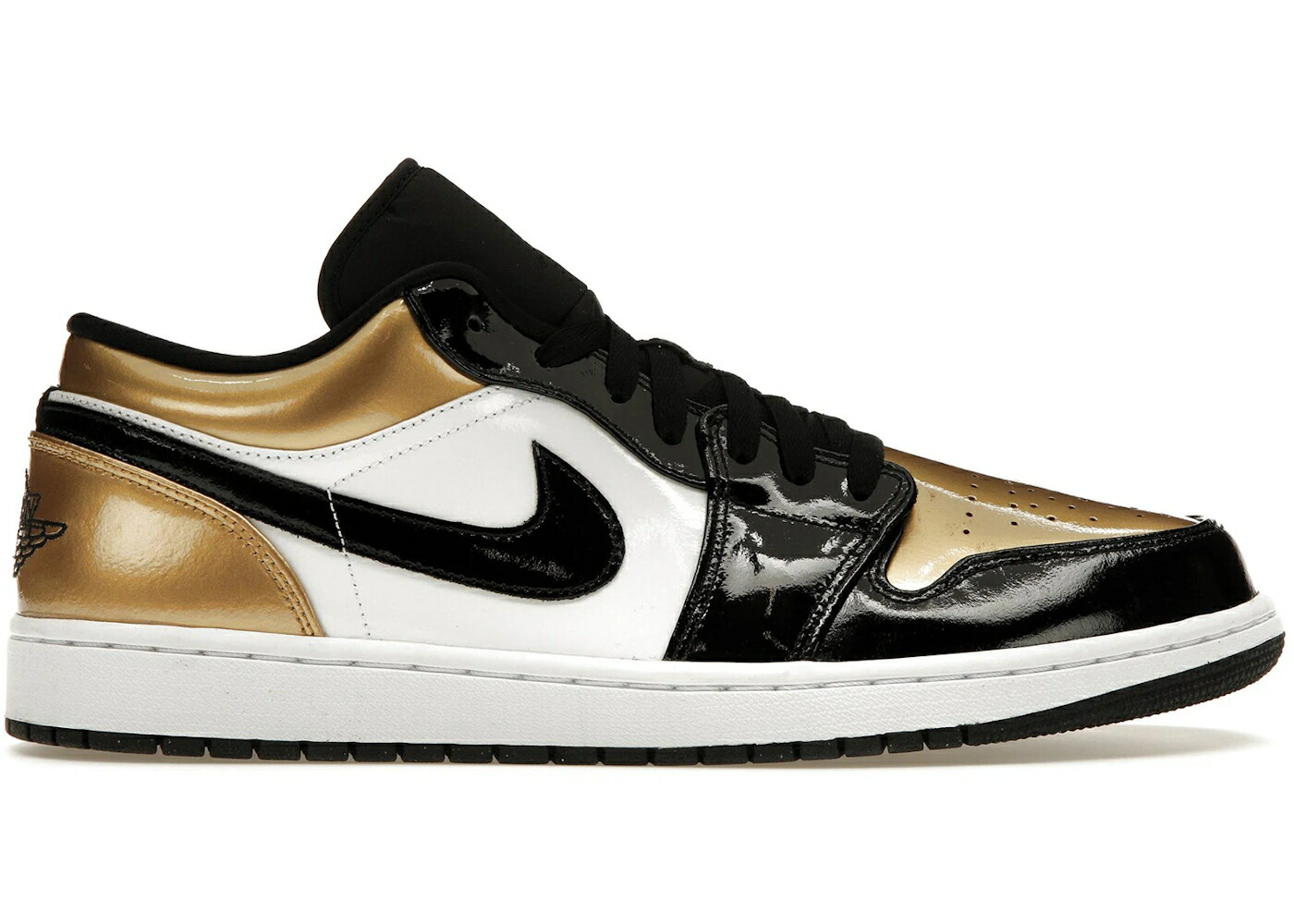 ナイキ ジョーダン ゴールド 黒いこと 黒いこと 白いこと 白いこと スニーカー メンズ JORDAN 1 LOW GOLD TOE / METALLIC GOLD BLACK WHITE