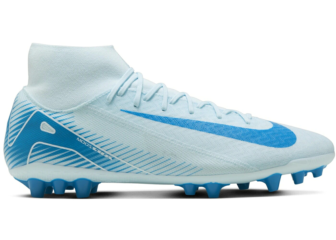 ナイキ アカデミー 青色 ブルー スニーカー メンズ NIKE MERCURIAL SUPERFLY 10 ACADEMY AG GLACIER BLUE ORBIT / GLACIER BLUE BLUE ORBIT