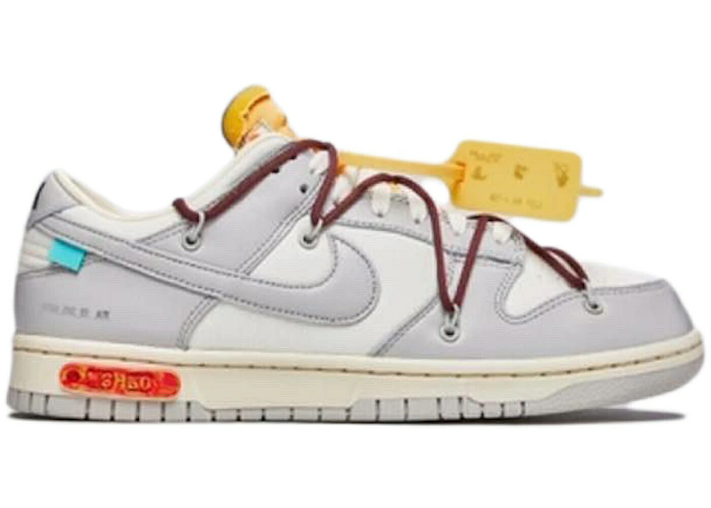 ナイキ ダンク オフホワイト 灰色 グレー ダンクロー スニーカー メンズ NIKE DUNK LOW OFF-WHITE LOT 46 / SAIL NEUTRAL GREY