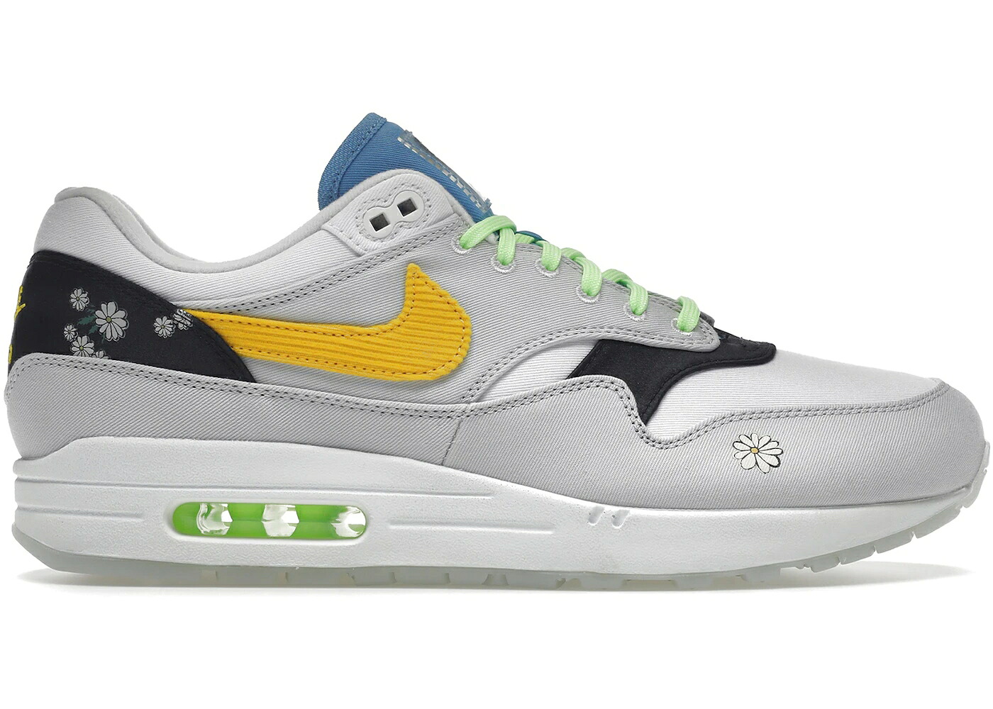 ナイキ マックス 白いこと 白いこと 黒いこと 黒いこと エア湖マックス スニーカー メンズ NIKE AIR MAX 1 DAISY / WHITE BLACK 靴-スニーカー-メンズ靴