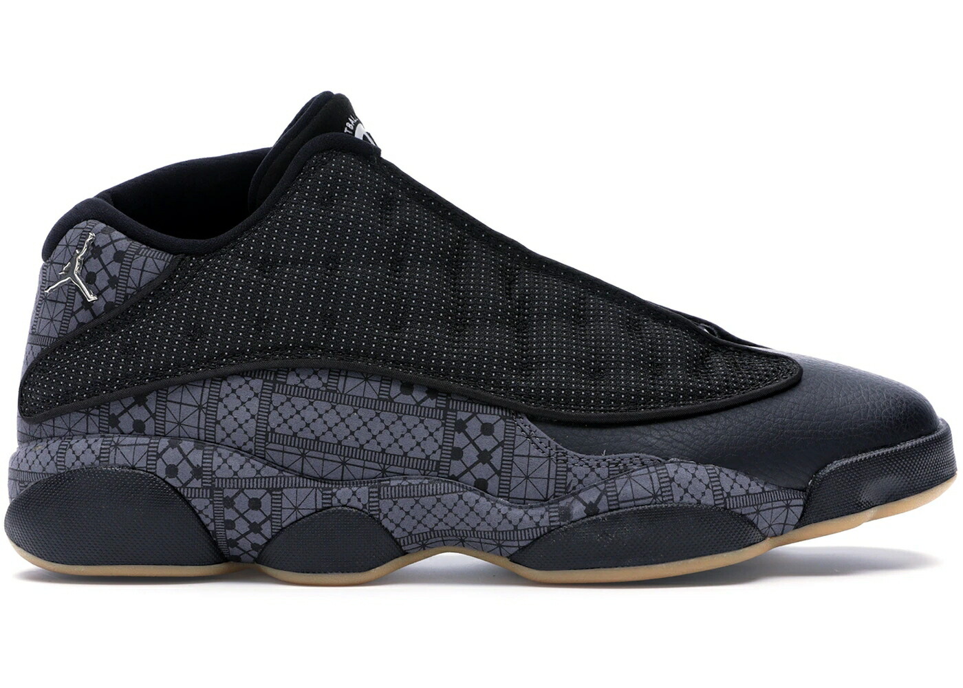 ナイキ ジョーダン サーティーン 黒色 ブラック 灰色 グレー 白色 ホワイト スニーカー メンズ JORDAN 13 RETRO LOW QUAI 54 / BLACK DARK GREY WHITE CHROME