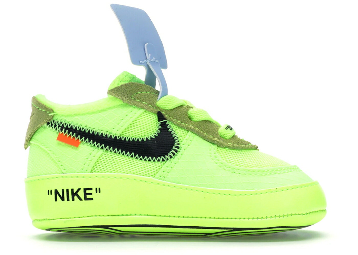 ナイキ オフホワイト 翡翠 ジェード 黒色 ブラック エアフォース ジュニア キッズ NIKE AIR FORCE 1 LOW OFF-WHITE VOLT (I) / VOLT HYPER JADE CONE BLACK