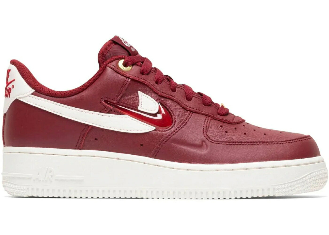 ナイキ 割り増し金 野球クラブ 赤 赤いこと 空軍 \u002707 WOMEN\u0027S スニーカー レディース NIKE AIR FORCE 1 LOW PREMIUM HISTORY OF LOGOS TEAM RED (WOMEN\u0027S) / TEAM RED GYM RED TEAM RED SAIL