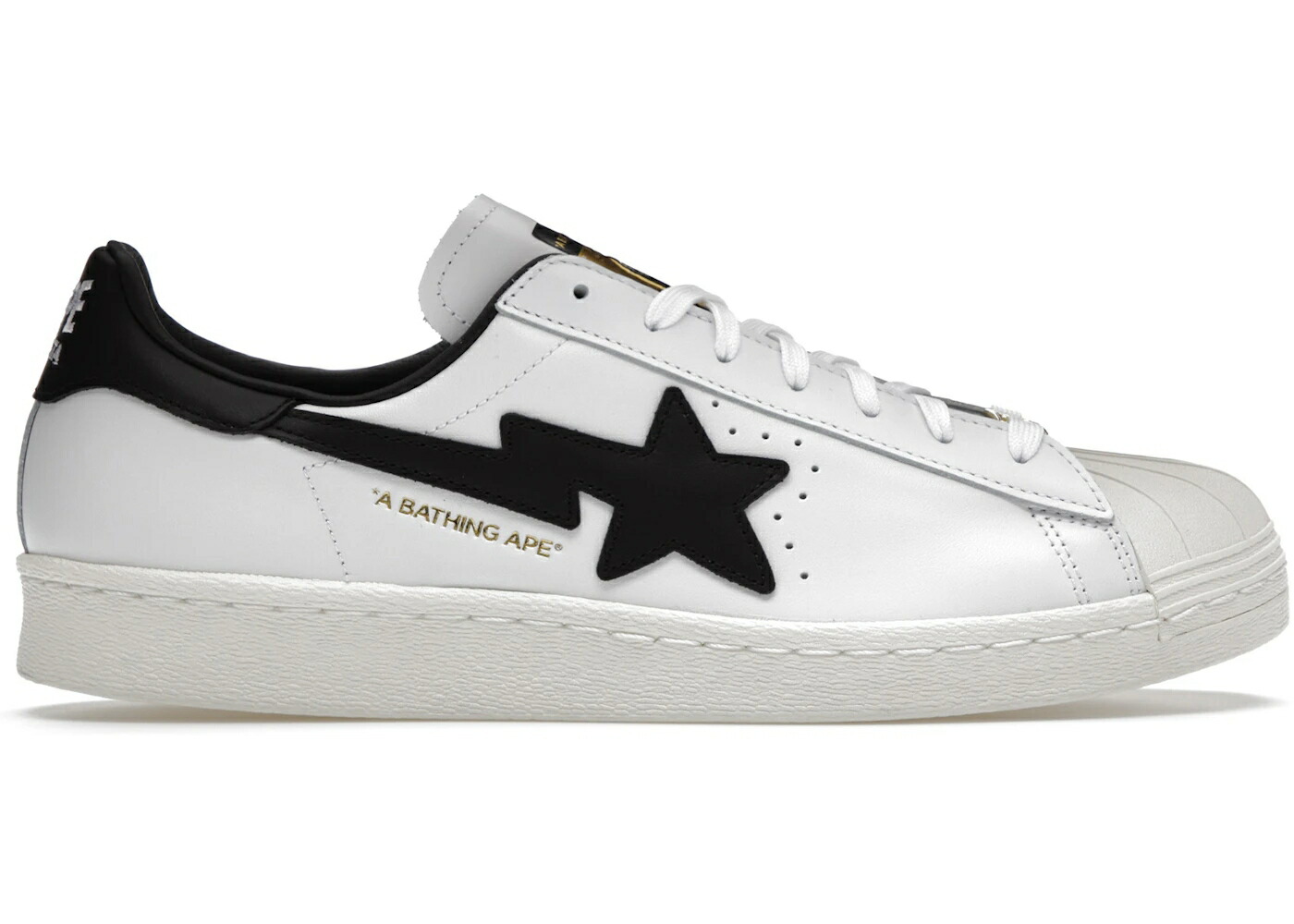 アディダス はやりっ子 白いこと 白いこと 黒いこと 黒いこと スニーカー メンズ ADIDAS SUPERSTAR 80S BAPE WHITE BLACK / WHITE BLACK WHITE