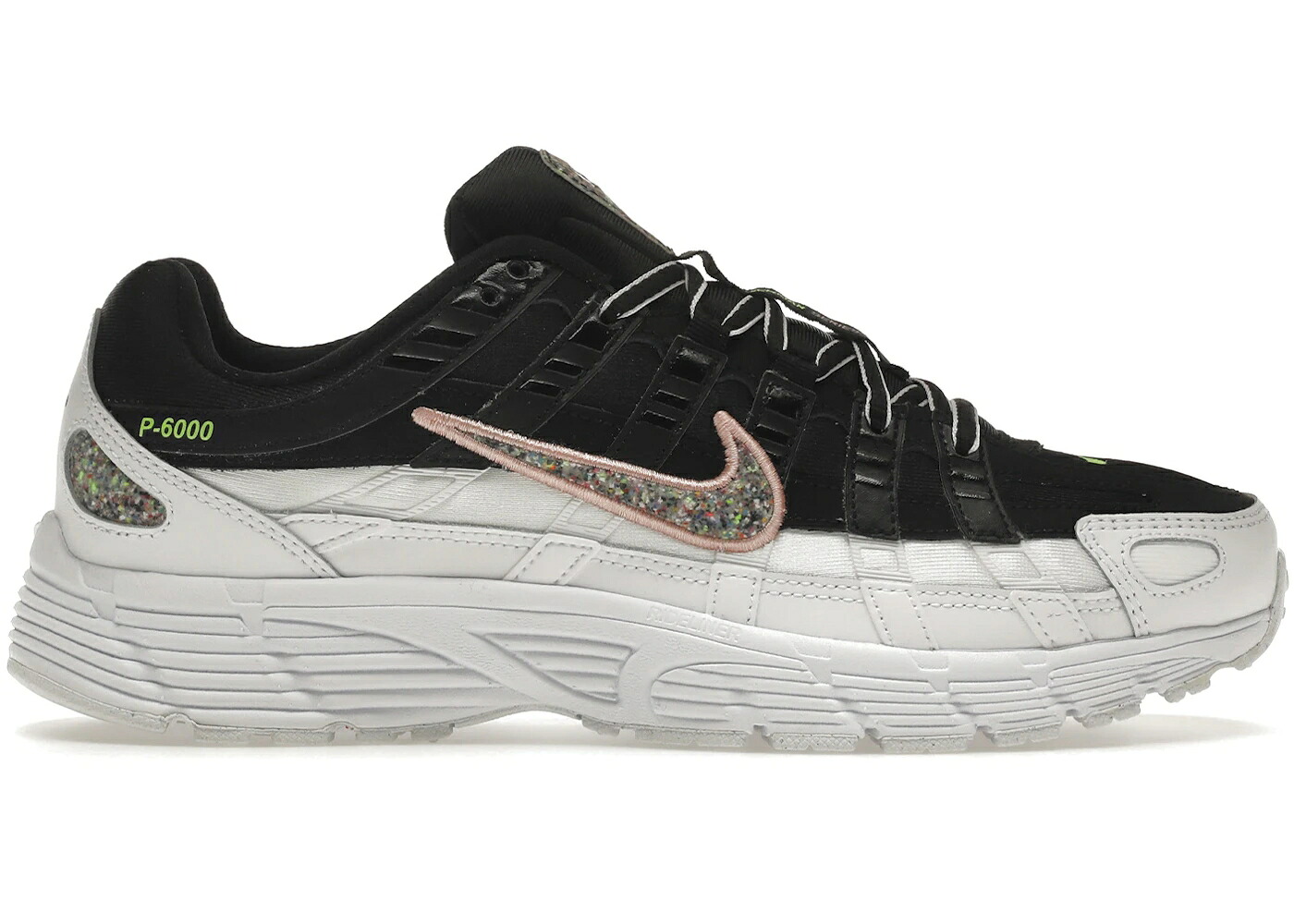 ナイキ 黒色 ブラック 白色 ホワイト WOMEN'S スニーカー レディース NIKE P-6000 SE BLACK MULTI-COLOR WHITE (WOMEN'S) / BLACK MULTI COLOR WHITE｜スニケス