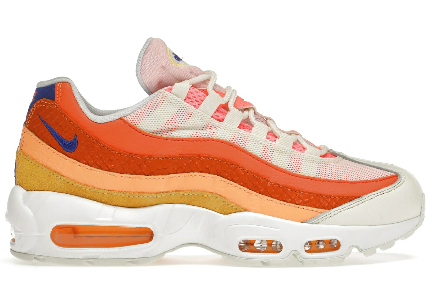ナイキ マックス 橙 オレンジ 青色 ブルー エアマックス WOMEN'S スニーカー レディース NIKE AIR MAX 95 CAMPFIRE ORANGE (WOMEN'S) / CAMPFIRE ORANGE RACER BLUE SAIL