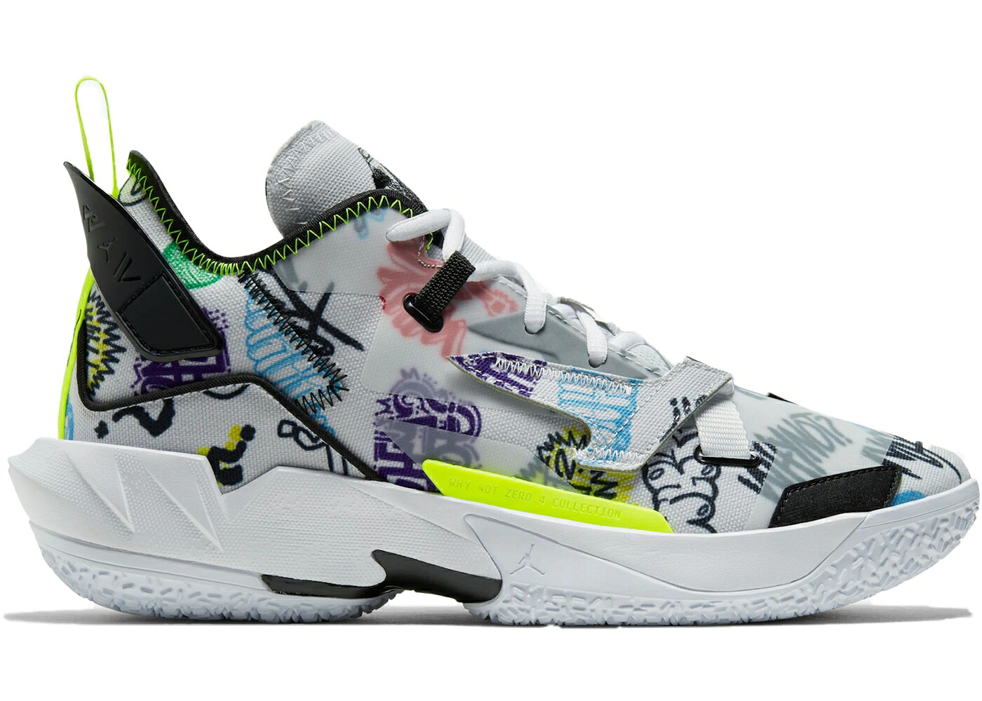 ナイキ ジョーダン 黒いこと 黒いこと ZER0.4 スニーカー メンズ JORDAN WHY NOT GRAFFITI / PHOTON DUST BLACK VOLT