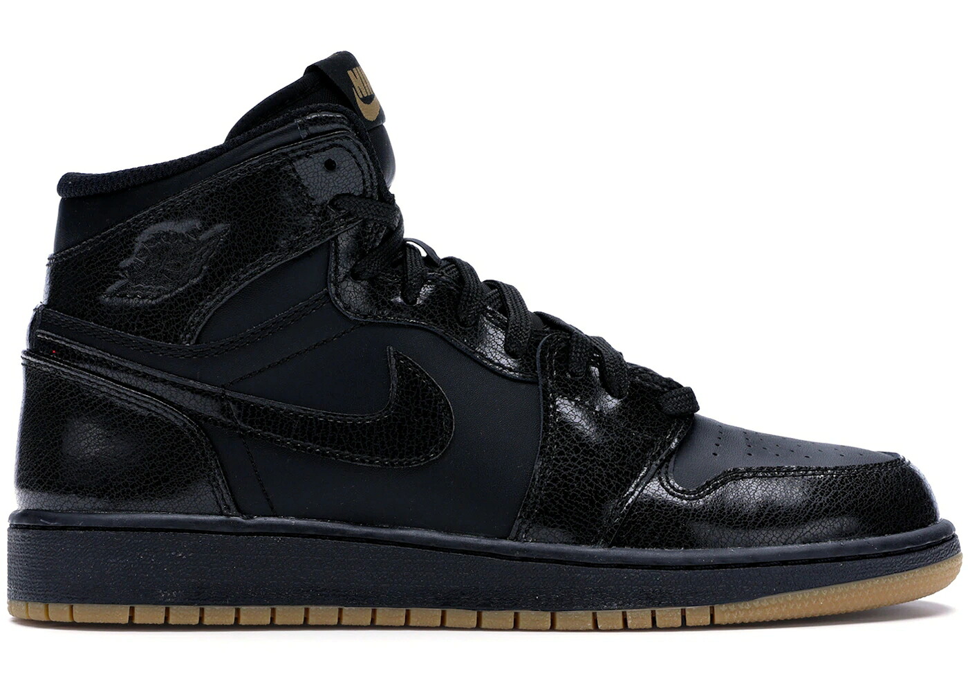ナイキ ジョーダン 黒いこと 黒いこと 赤銅色 赤銅色 お坊っちゃん キッズ JORDAN 1 RETRO BLACK GUM (GS) / BLACK BLACK GUM LIGHT BROWN もの言う花 マタニティ スニーカー