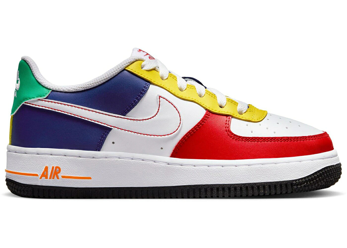 ナイキ 赤 赤いこと ディープ 青み 青色 空軍 \u002707 RUBIK\u0027S お坊っちゃん キッズ NIKE AIR FORCE 1 LOW LV8 CUBE (GS) / UNIVERSITY RED DEEP ROYAL BLUE もの言う花 マタニティ スニーカー