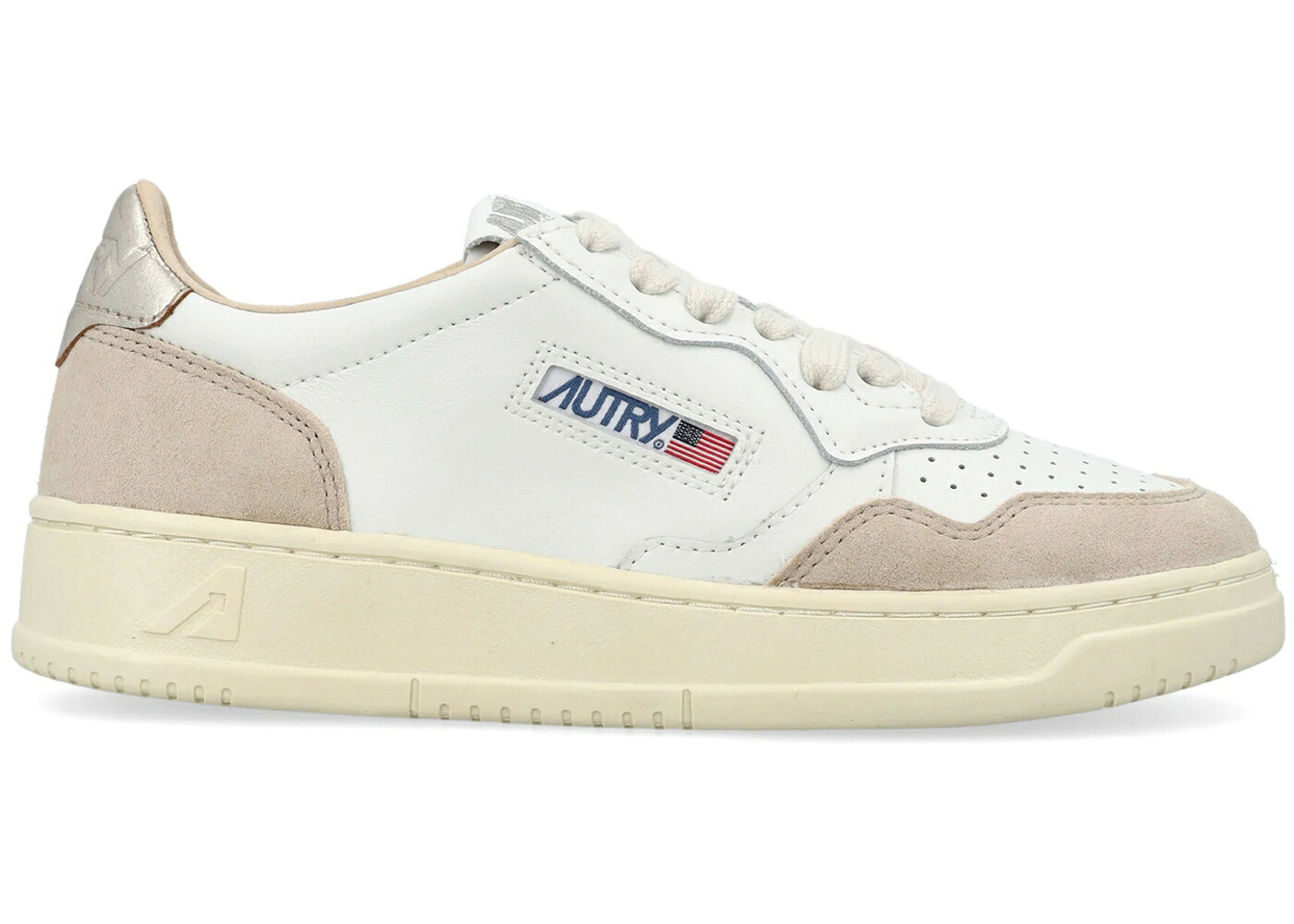 なめし革 白いこと 白いこと ゴールド ベージュ WOMEN\u0027S スニーカー レディース AUTRY MEDALIST LEATHER LOW WHITE GOLD BEIGE (WOMEN\u0027S) / WHITE GOLD