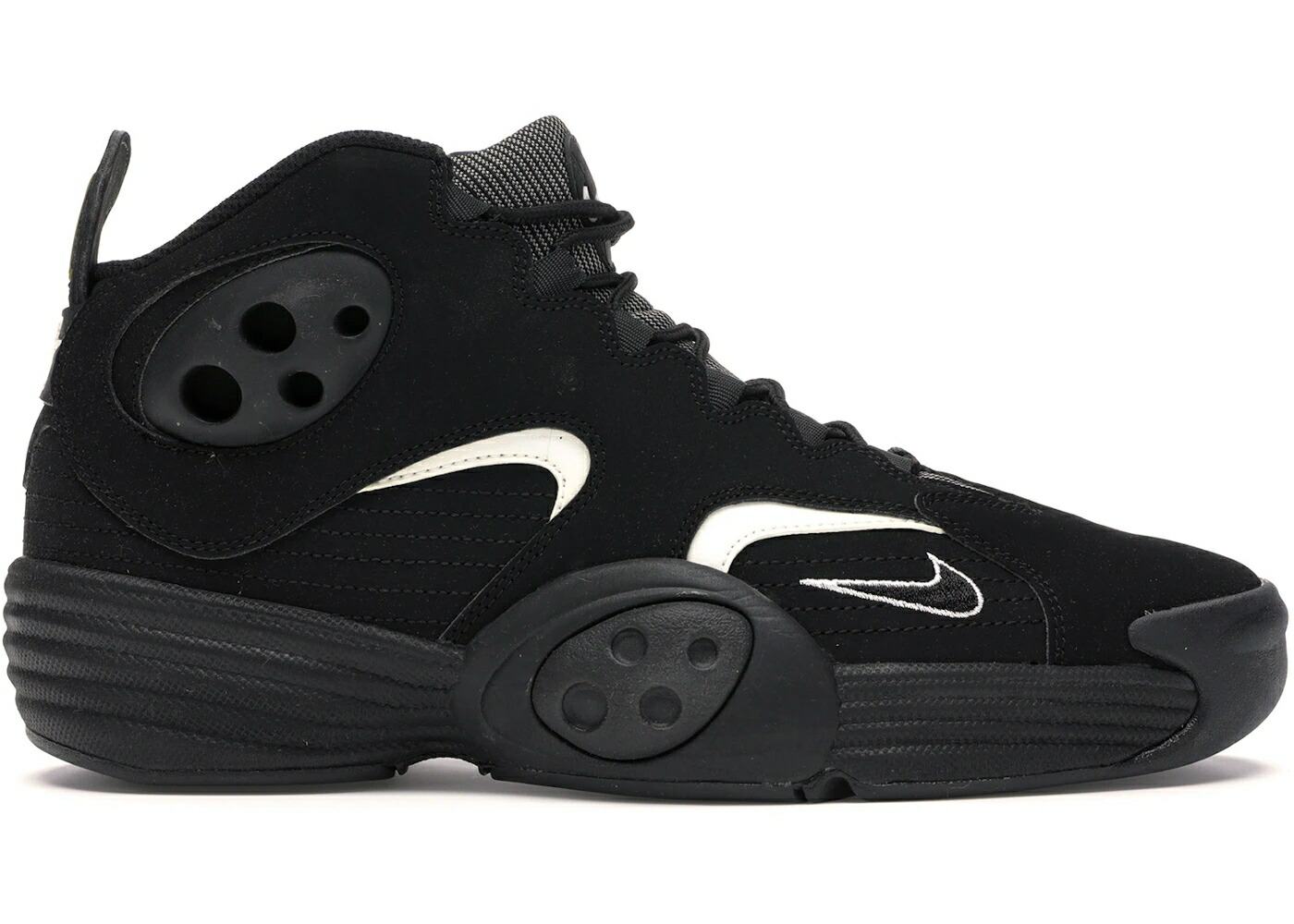 ナイキ フライト 黒色 ブラック 白色 ホワイト スニーカー メンズ NIKE AIR FLIGHT ONE AWAY / BLACK BLACK WHITE｜スニケス