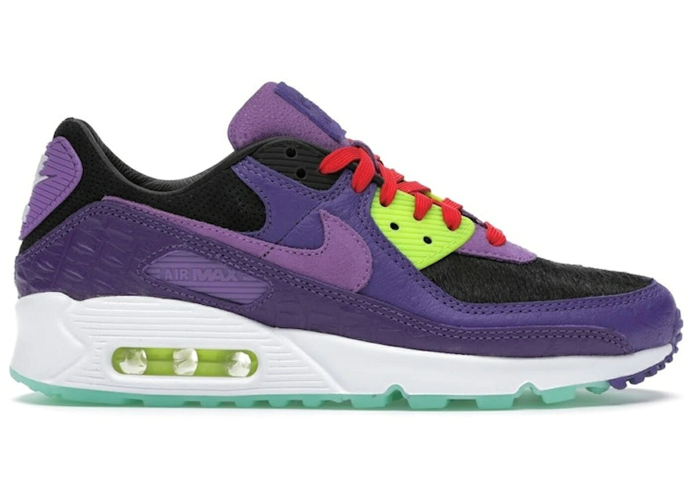 ナイキ マックス 紫 バイオレット 黒色 ブラック パープル エアマックス スニーカー メンズ NIKE AIR MAX 90 VIOLET BLEND / BLACK PURPLE VOLT MINT|スニケス
