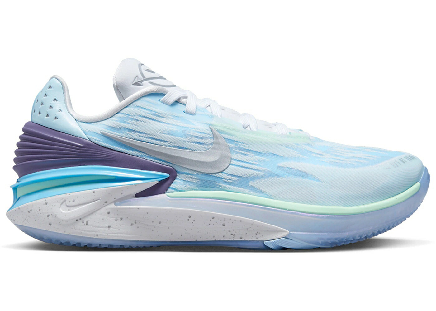 ナイキ ズーム 青色 ブルー 灰色 グレー 紫 パープル スニーカー メンズ NIKE ZOOM GT CUT 2 DARE TO FLY / ICE BLUE GREY DARK PURPLE