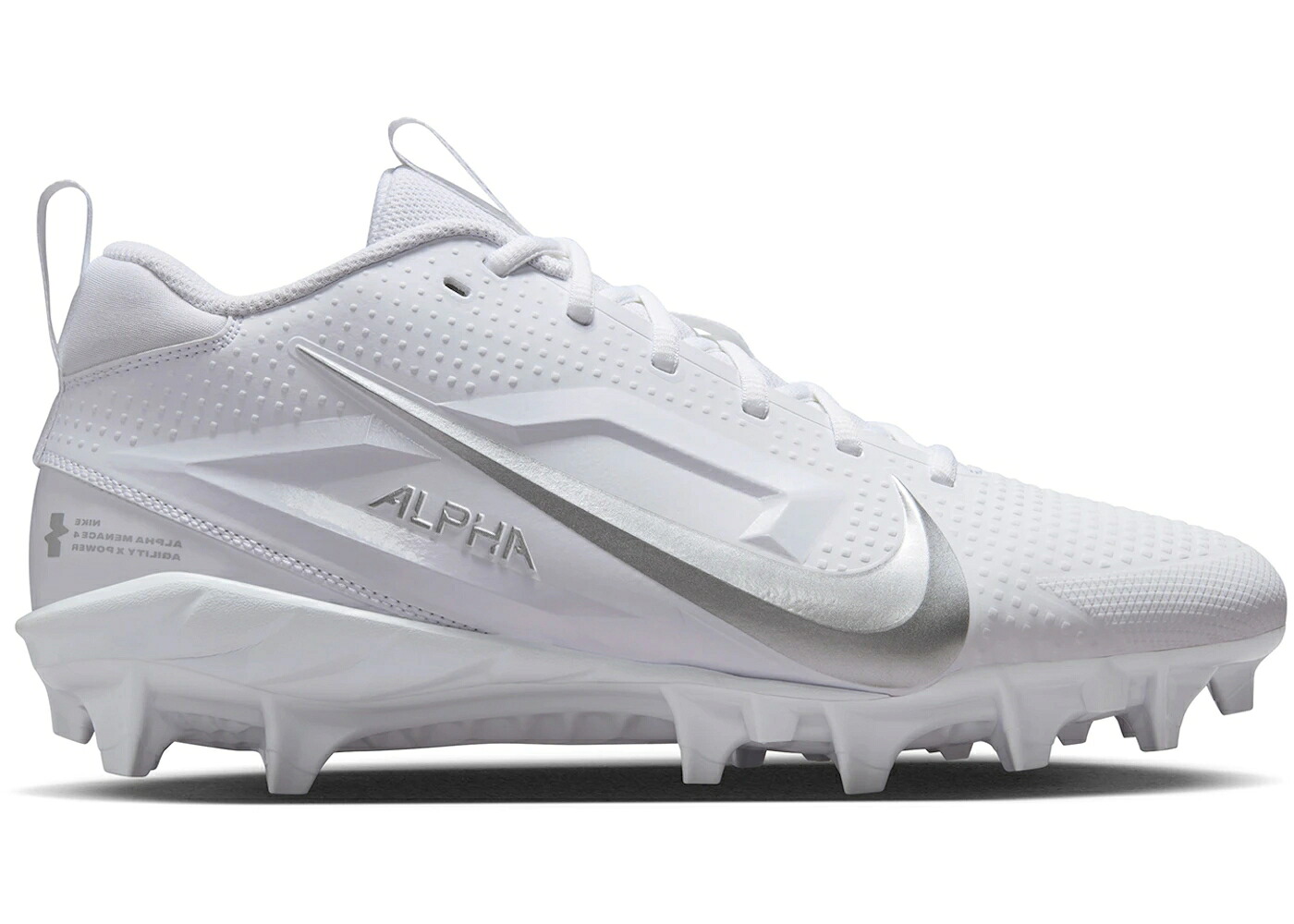 ナイキ アルファ 白いこと 白いこと しろがね色 しろがね色 スニーカー メンズ NIKE ALPHA MENACE 4 VARSITY WHITE METALLIC SILVER / WHITE METALLIC SILVER