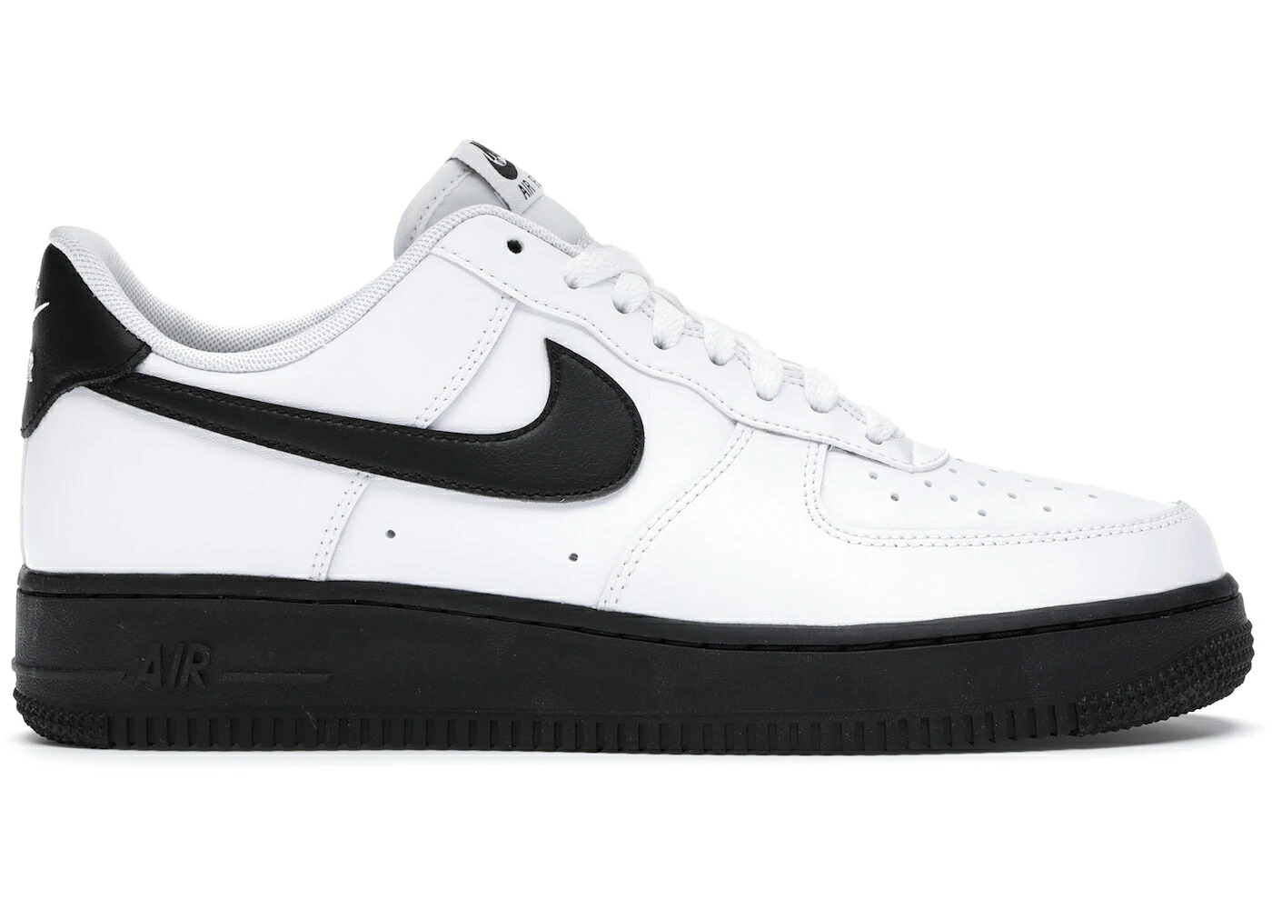 ナイキ 白色 ホワイト 黒色 ブラック エアフォース スニーカー メンズ NIKE AIR FORCE 1 LOW WHITE BLACK MIDSOLE / WHITE BLACK WHITE