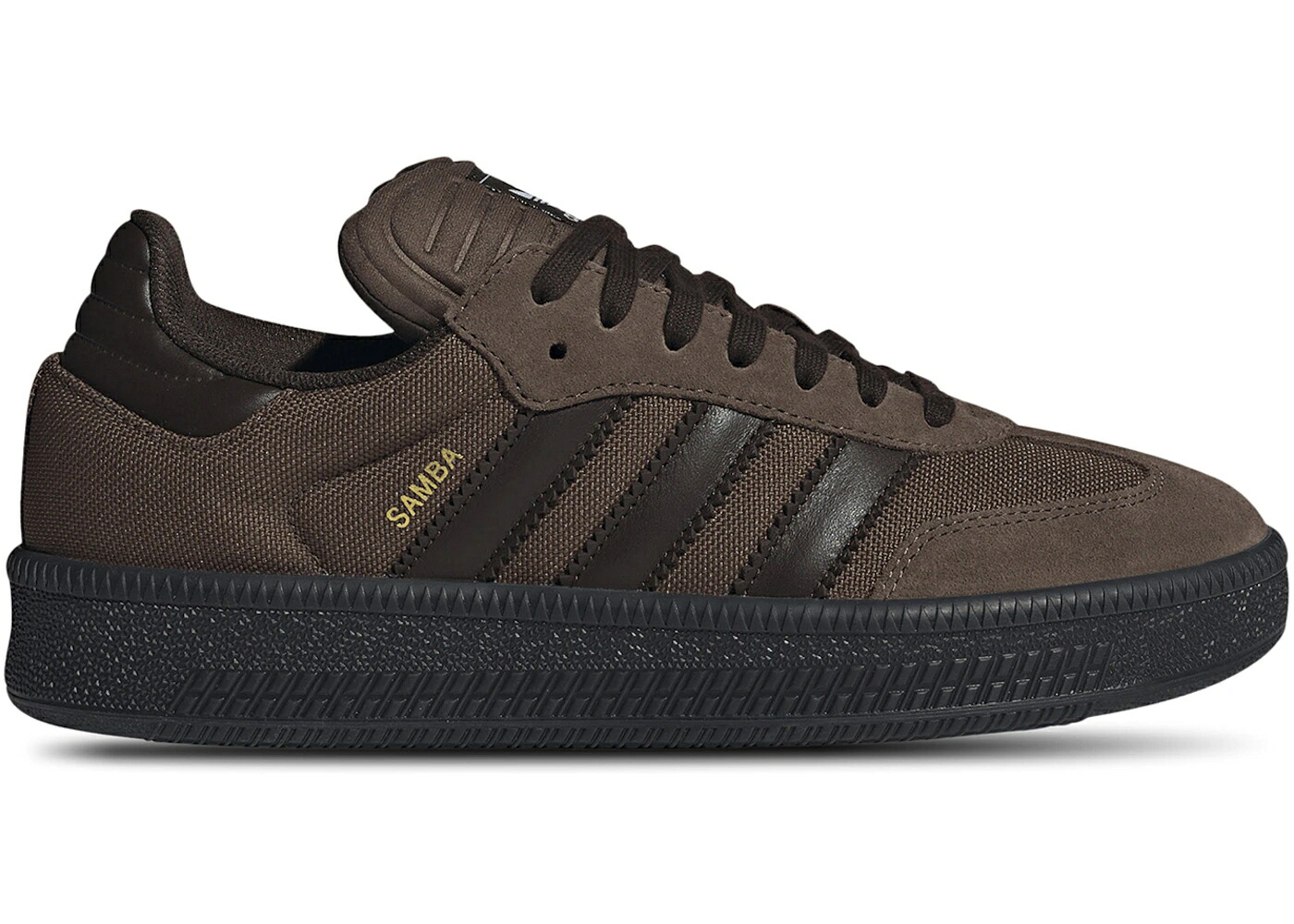 アディダス サンバ 茶色 ブラウン コア スニーカー メンズ ADIDAS SAMBA XLG EARTH STRATA DARK BROWN / EARTH STRATA DARK BROWN CORE