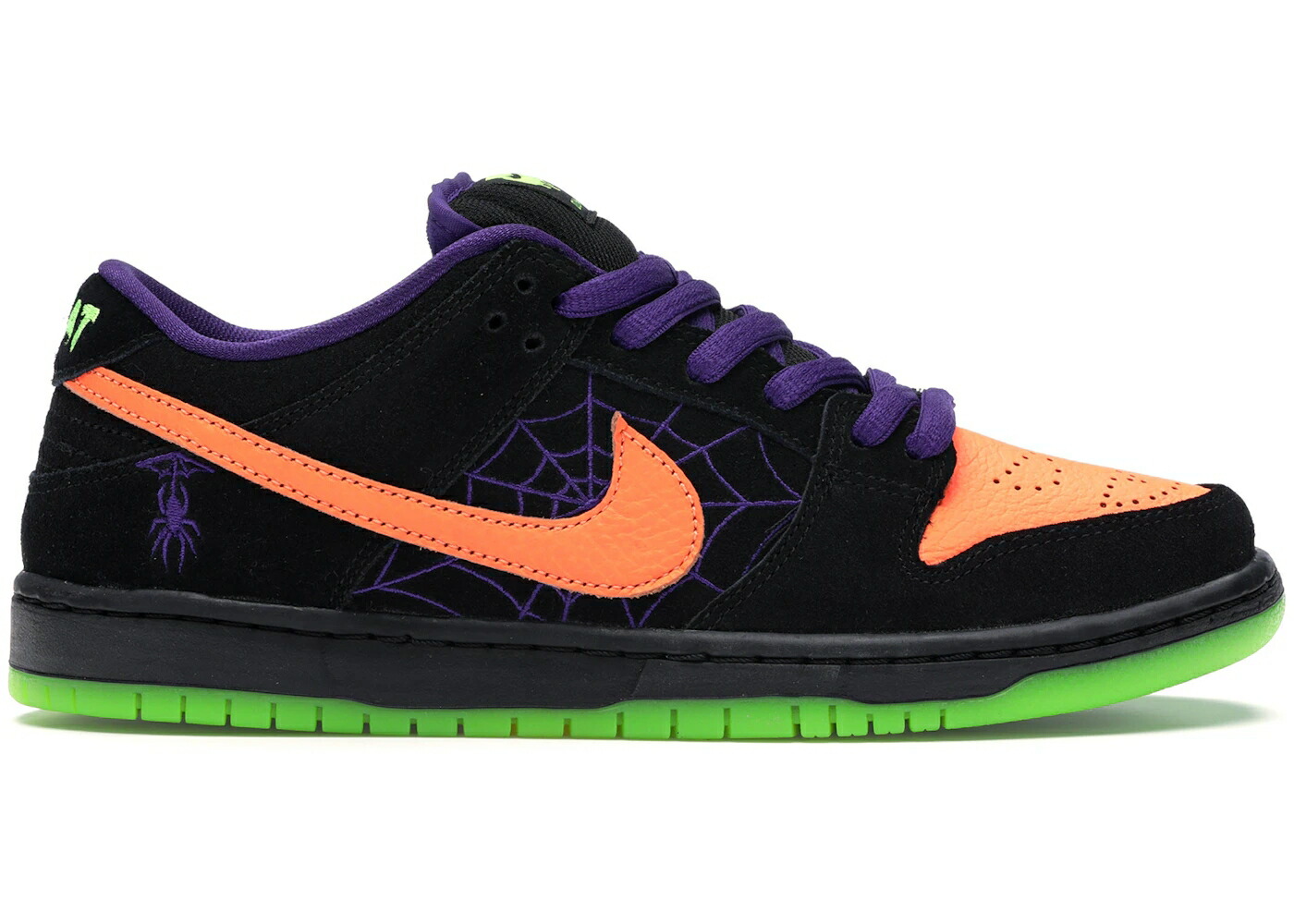 ナイキ エスビー ダンク ナイト 黒色 ブラック 橙 オレンジ 紫 パープル ダンクロー スニーカー メンズ NIKE SB DUNK LOW NIGHT OF MISCHIEF HALLOWEEN / BLACK ORANGE PURPLE ELECTRIC