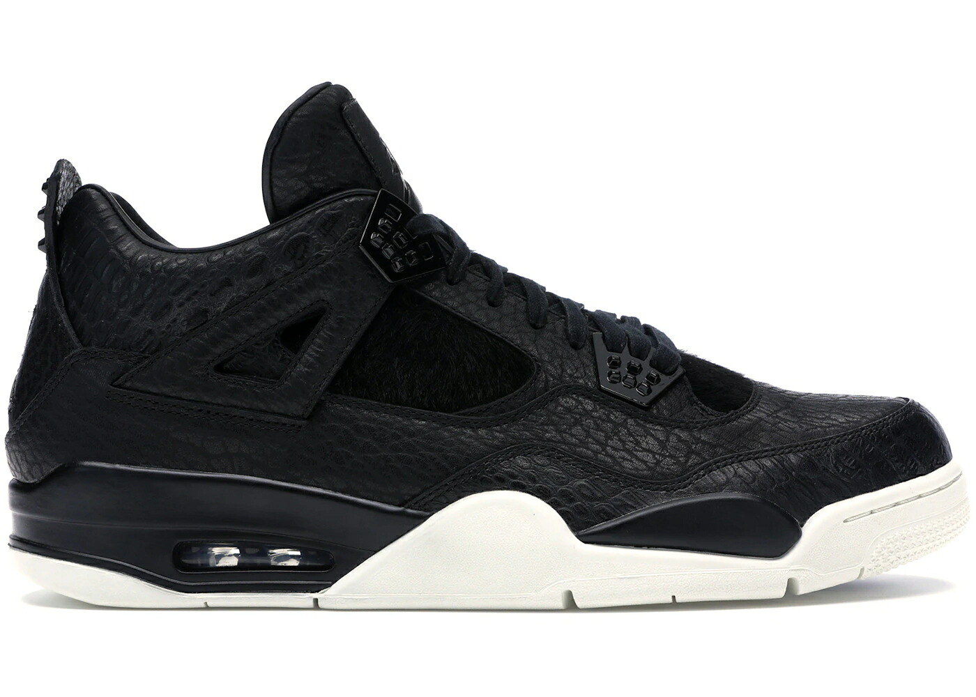 ナイキ ジョーダン ポニー 黒色 ブラック スニーカー メンズ JORDAN 4 RETRO PONY HAIR BLACK / BLACK SAIL BLACK｜スニケス 81,125円