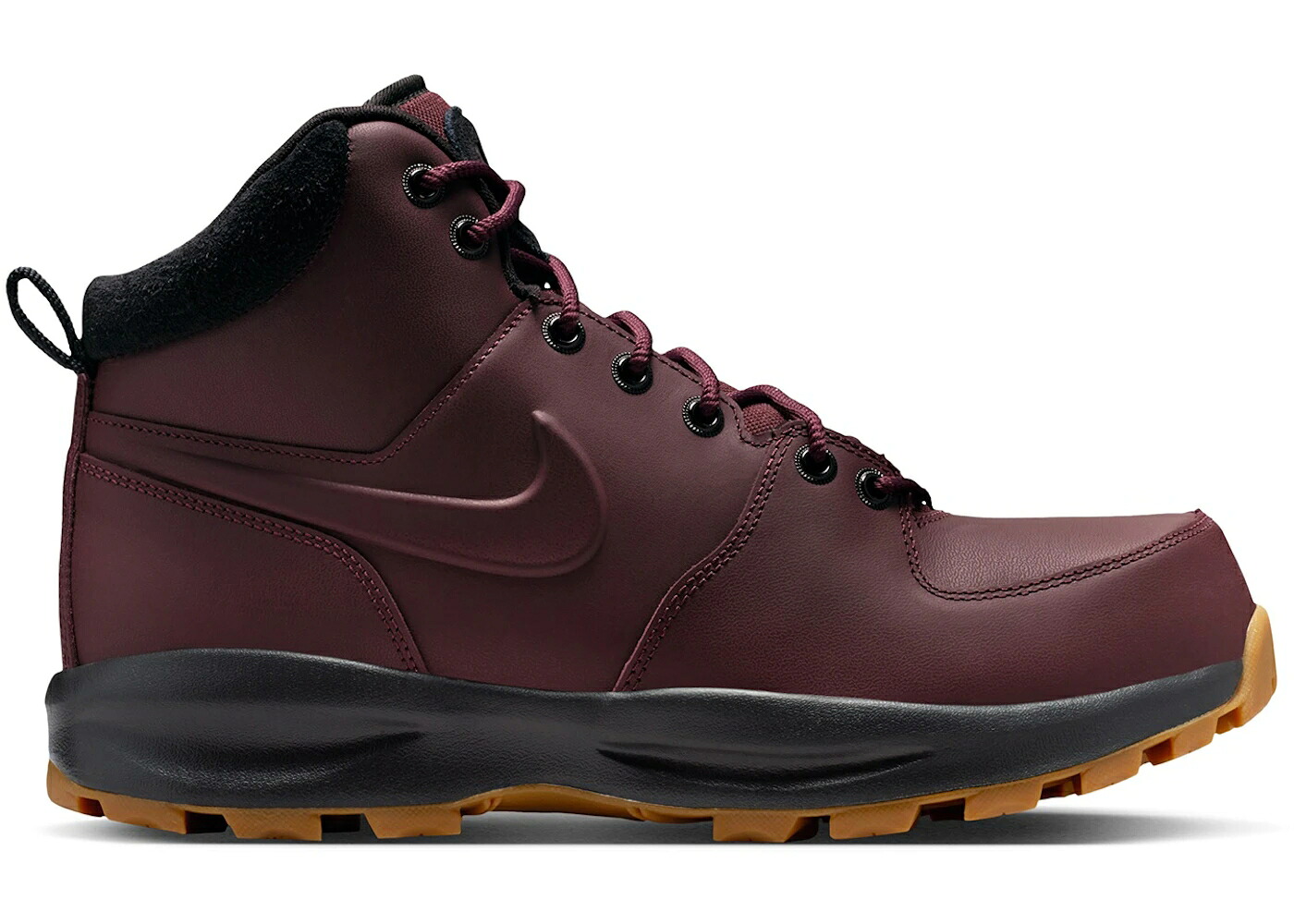ナイキ マノア なめし革 ぶどう酒色 バーガンディー 黒いこと 黒いこと スニーカー メンズ NIKE MANOA LEATHER BURGUNDY CRUSH BLACK GUM / BURGUNDY CRUSH BLACK GUM MEDIUM