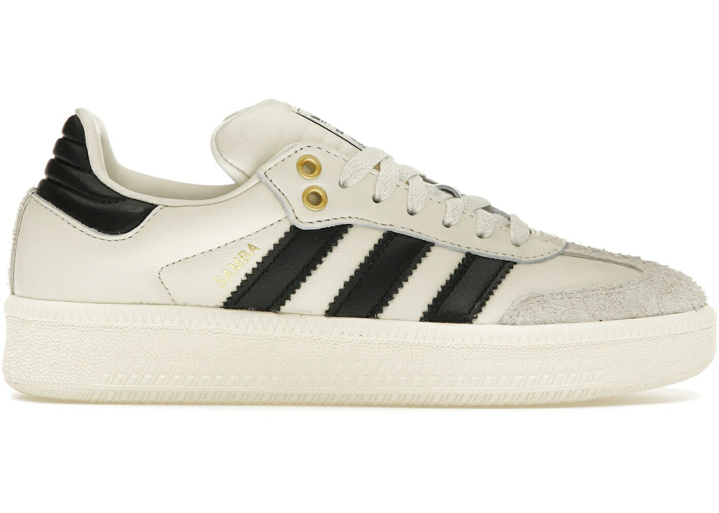 アディダス サンバ クリーム 白色 ホワイト コア 黒色 ブラック スニーカー メンズ ADIDAS SAMBA XLG CREAM WHITE CORE BLACK / CREAM WHITE CORE BLACK EASY
