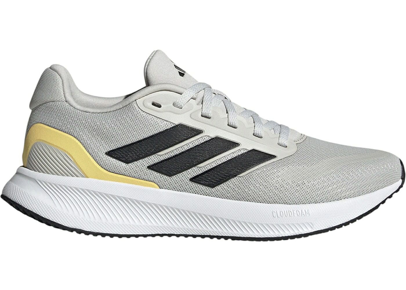 アディダス 灰色 グレー 黒色 ブラック 白色 ホワイト コア WOMEN'S スニーカー レディース ADIDAS RUNFALCON 5 GREY BLACK CLOUD WHITE (WOMEN'S) / GREY ONE CORE BLACK CLOUD WHITE