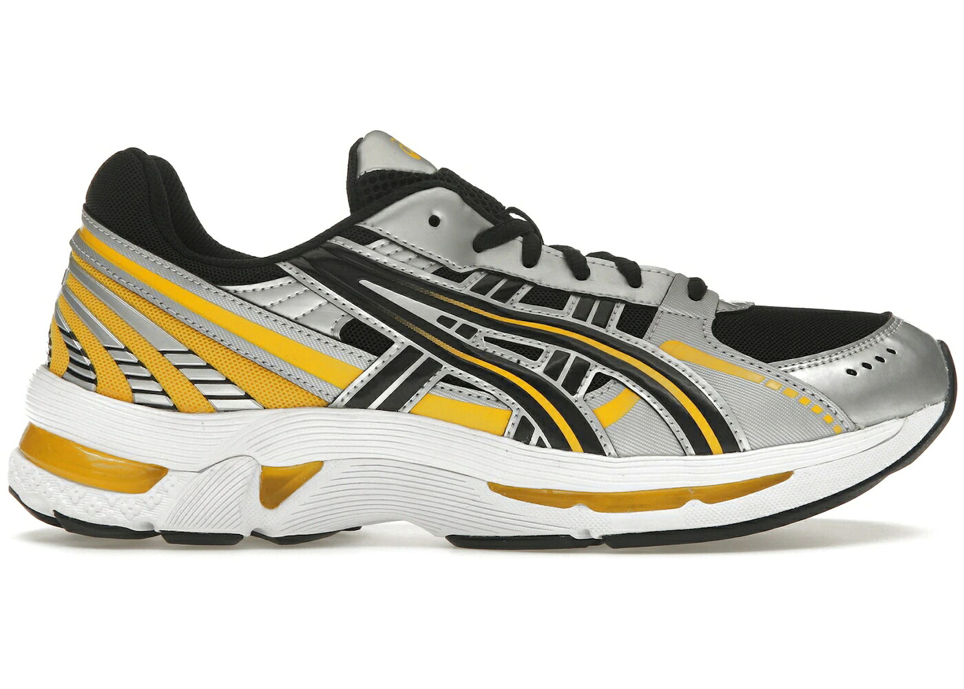 アシックス 黒色 ブラック 灰色 グレー 黄色 イエロー スニーカー メンズ ASICS GEL-KYRIOS BLACK GREY YELLOW / BLACK BLACK｜スニケス