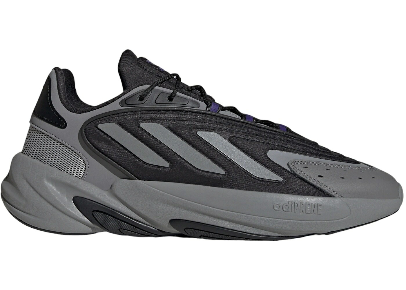 アディダス コア 黒色 ブラック 銀色 シルバー 紫 パープル スニーカー メンズ ADIDAS OZELIA CORE BLACK MATTE SILVER COLLEGIATE PURPLE / CORE BLACK MATTE SILVER
