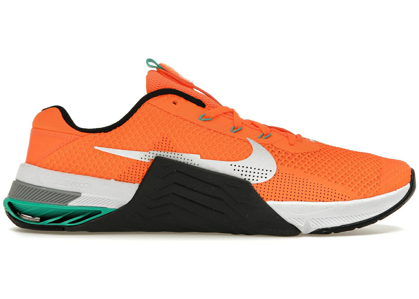 ナイキ 橙 オレンジ 白色 ホワイト 黒色 ブラック スニーカー メンズ NIKE METCON 7 TOTAL ORANGE / TOTAL ORANGE WHITE BLACK