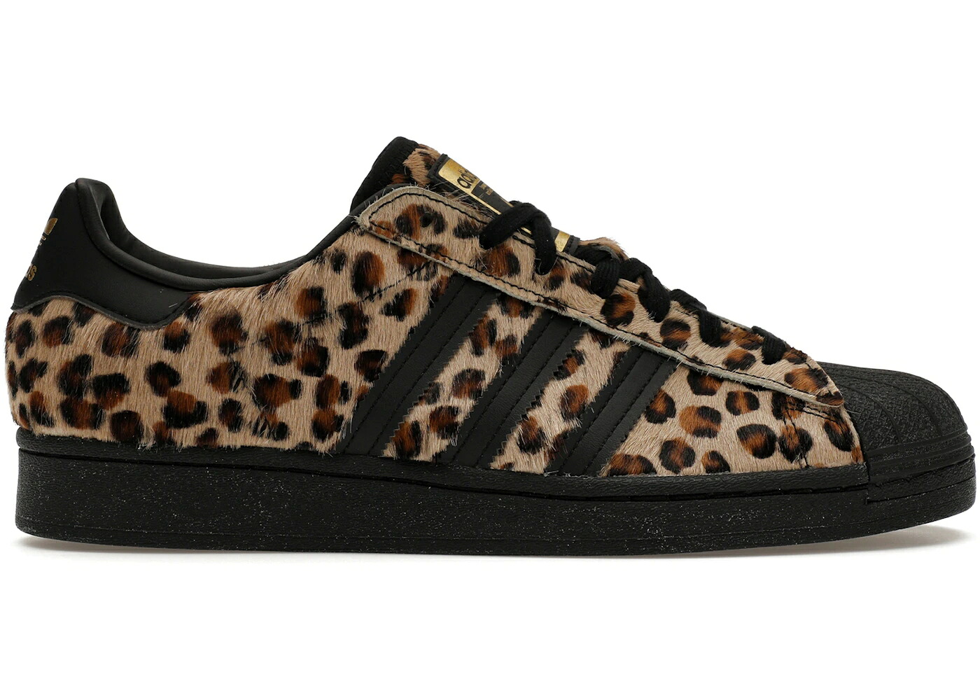 アディダス スーパースター ヒョウ柄 レオパード コア 黒色 ブラック ゴールド スニーカー メンズ ADIDAS SUPERSTAR LEOPARD PRINT / DESERT CORE BLACK GOLD METALLIC|スニケス