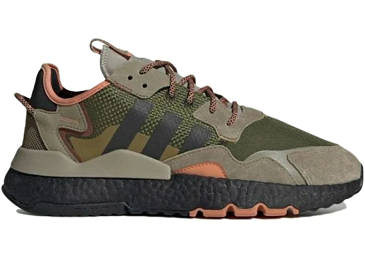 アディダス ジョガーパンツ 赤銅色 赤銅色 緑 緑であること スニーカー メンズ ADIDAS NITE JOGGER BROWN DARK GREEN / BROWN DARK GREEN