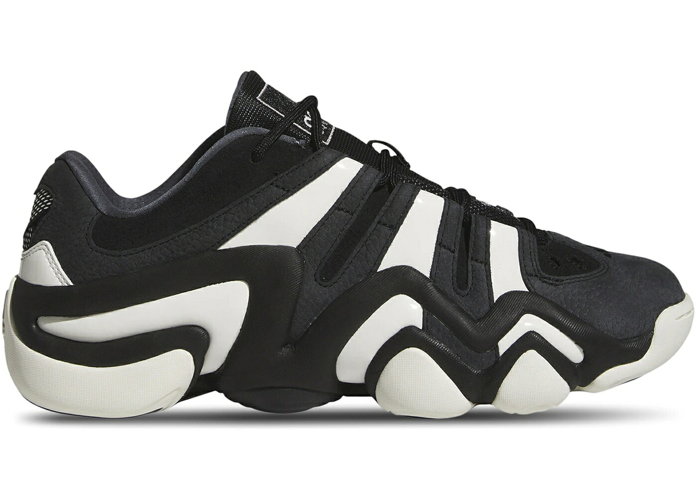 アディダス クレイジー 黒色 ブラック 白色 ホワイト スニーカー メンズ ADIDAS CRAZY 8 LOW BLACK WHITE / BLACK WHITE