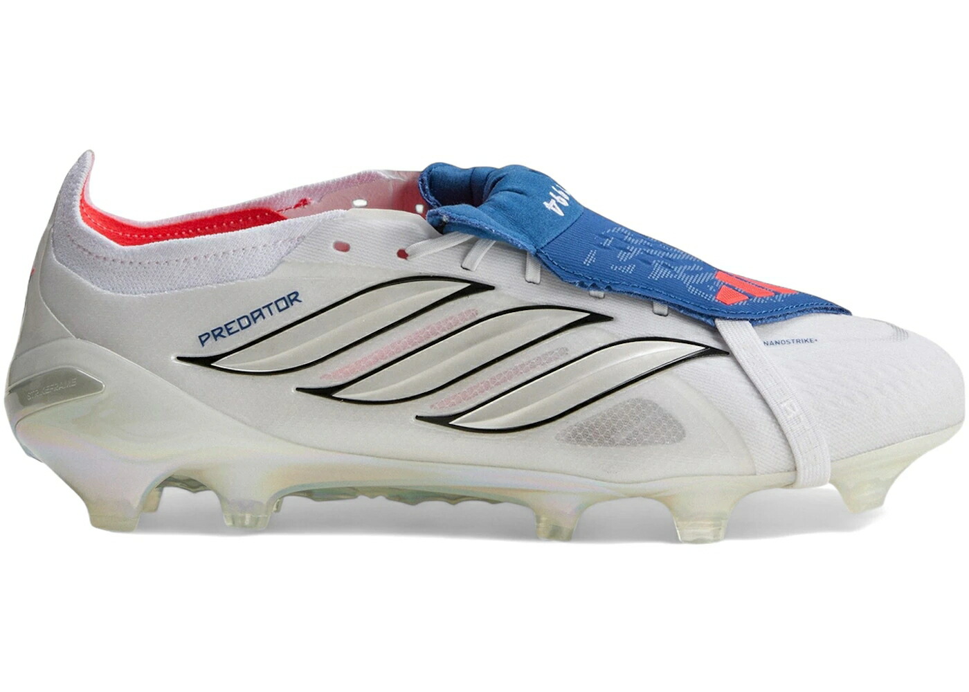 アディダス プレデター エリート アイコン 白いこと 白いこと 皆無 スニーカー メンズ ADIDAS PREDATOR ELITE FOLD-OVER TONGUE FG JUDE BELLINGHAM ICON TAKEOVER PACK / CLOUD WHITE ZERO METALIC ROYAL