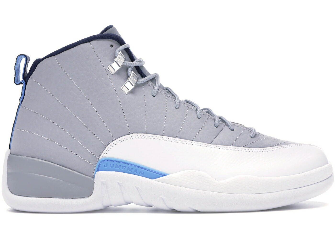 ナイキ ジョーダン 薄墨色 薄墨色 青味 青み 白いこと 白いこと スニーカー メンズ JORDAN 12 RETRO GREY UNIVERSITY BLUE / GREY UNIVERSITY BLUE WHITE