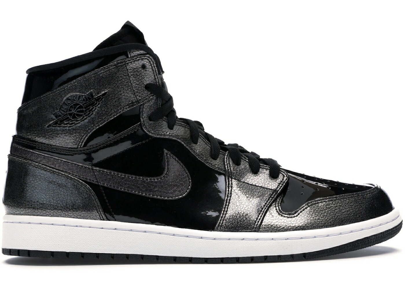 ナイキ ジョーダン 黒いこと 黒いこと 専売特許 白いこと 白いこと スニーカー メンズ JORDAN 1 RETRO BLACK PATENT / BLACK BLACK ANTHRACITE WHITE