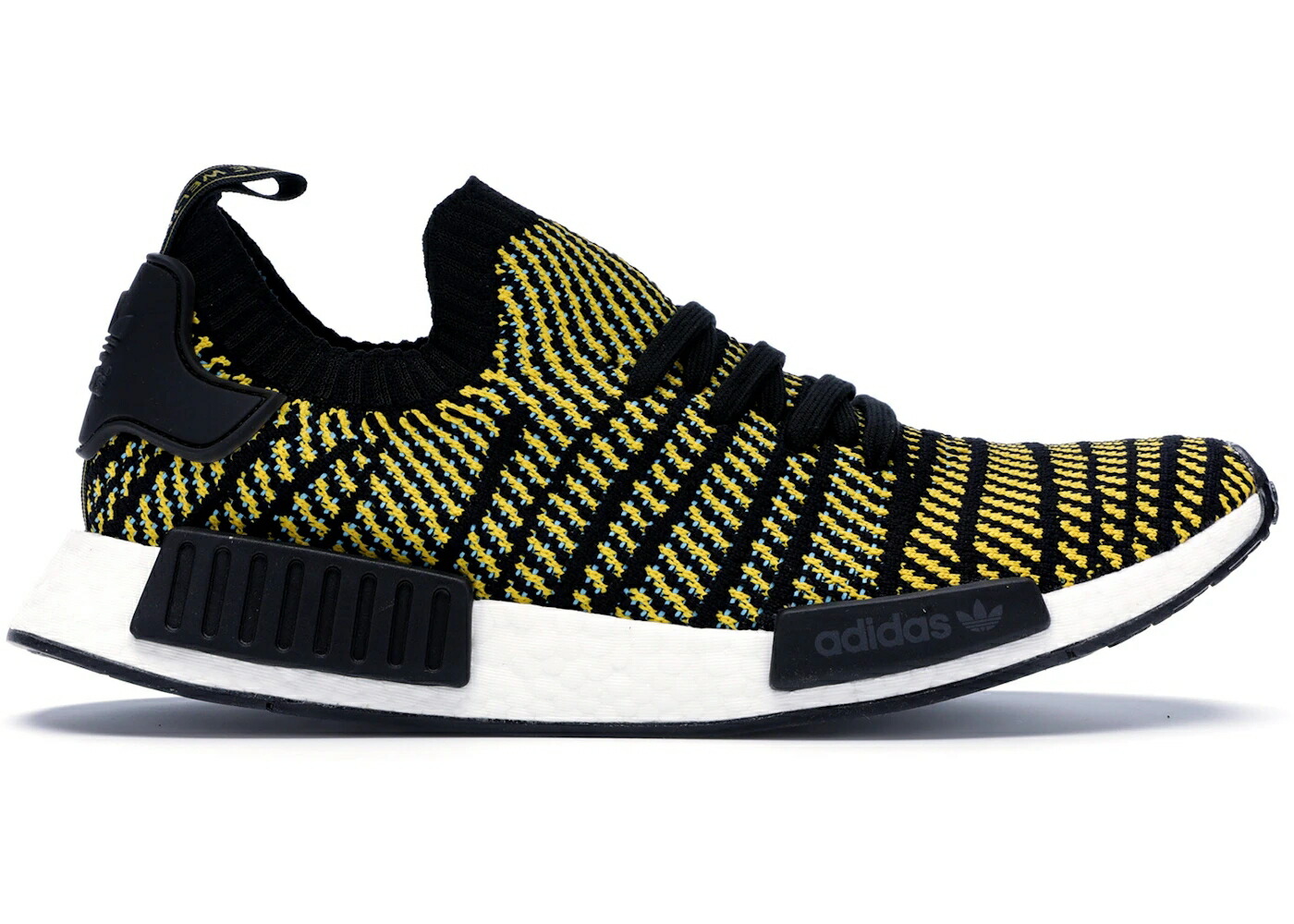 アディダス 黒いこと 黒いこと 黄味がかった 黄み 白いこと 白いこと スニーカー メンズ ADIDAS NMD R1 STLT BLACK YELLOW / BLACK YELLOW WHITE 靴-メンズ靴