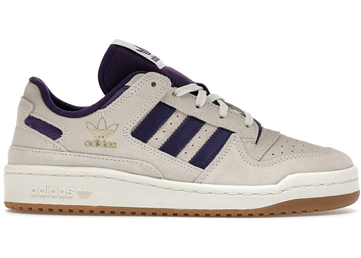 アディダス フォーラム 白色 ホワイト 紫 バイオレット スニーカー メンズ ADIDAS FORUM LOW CL OFF WHITE VIOLET GUM / OFF WHITE VIOLET GUM M2