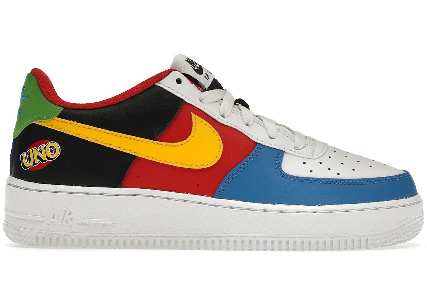 ナイキ 白いこと 白いこと ゴールド 空軍 \u002707 御坊っちゃん キッズ NIKE AIR FORCE 1 LOW QS UNO (GS) / WHITE UNIVERSITY GOLD UNIVERSITY もの言う花 マタニティ スニーカー