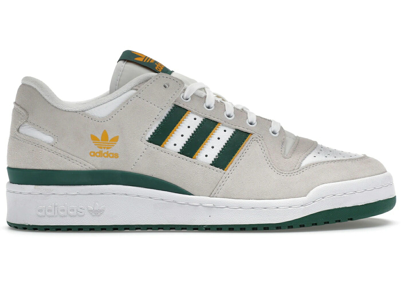 アディダス フォーラム 白色 ホワイト 緑 グリーン 黄色 イエロー スニーカー メンズ ADIDAS FORUM 84 LOW ADV WHITE DARK GREEN PRELOVED YELLOW / CRYSTAL WHITE DARK GREEN