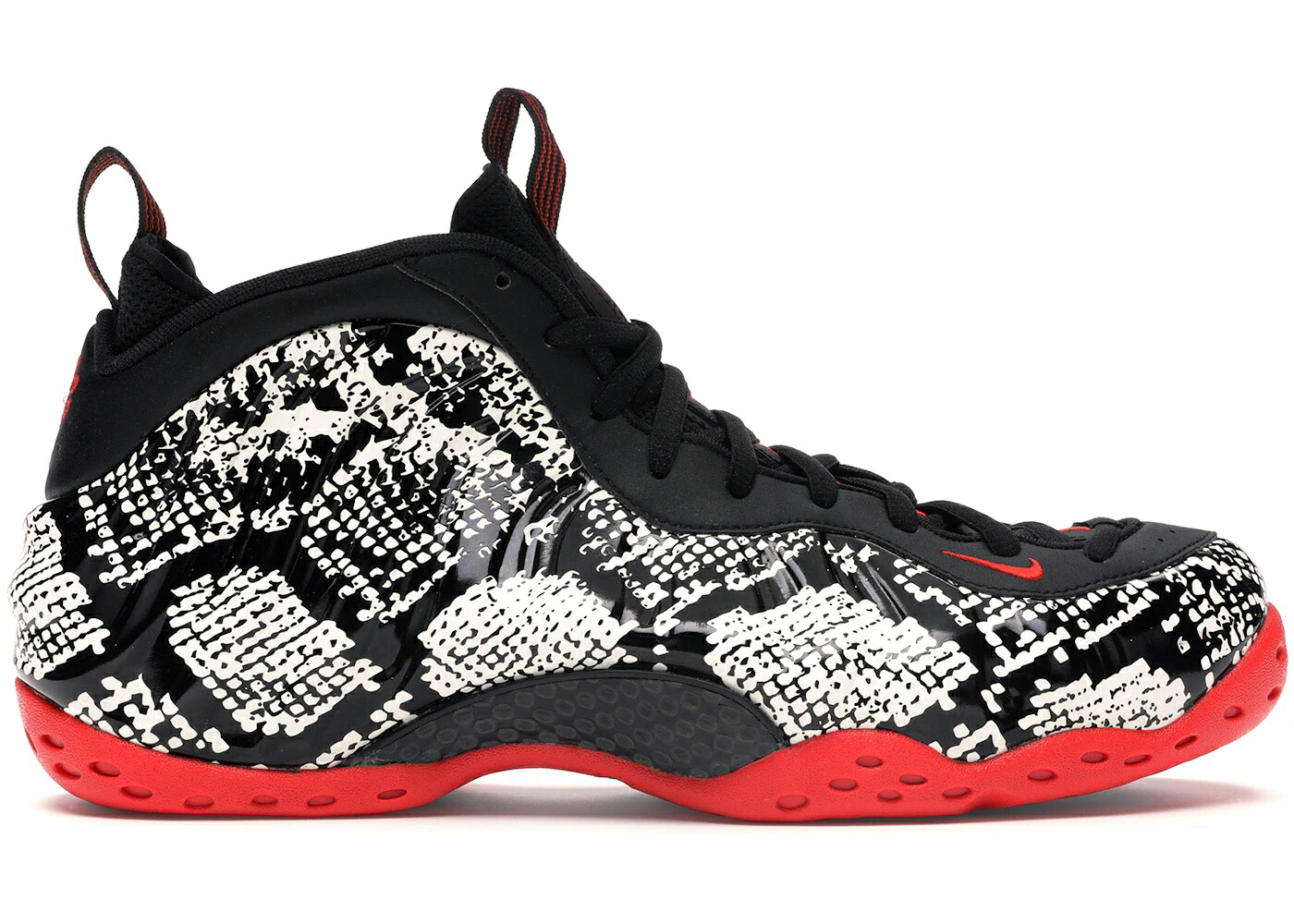 ナイキ フォームポジット 赤 赤いこと 黒いこと 黒いこと エアフォームポジットワン スニーカー メンズ NIKE AIR FOAMPOSITE ONE ALBINO SNAKESKIN / SAIL HABANERO RED BLACK