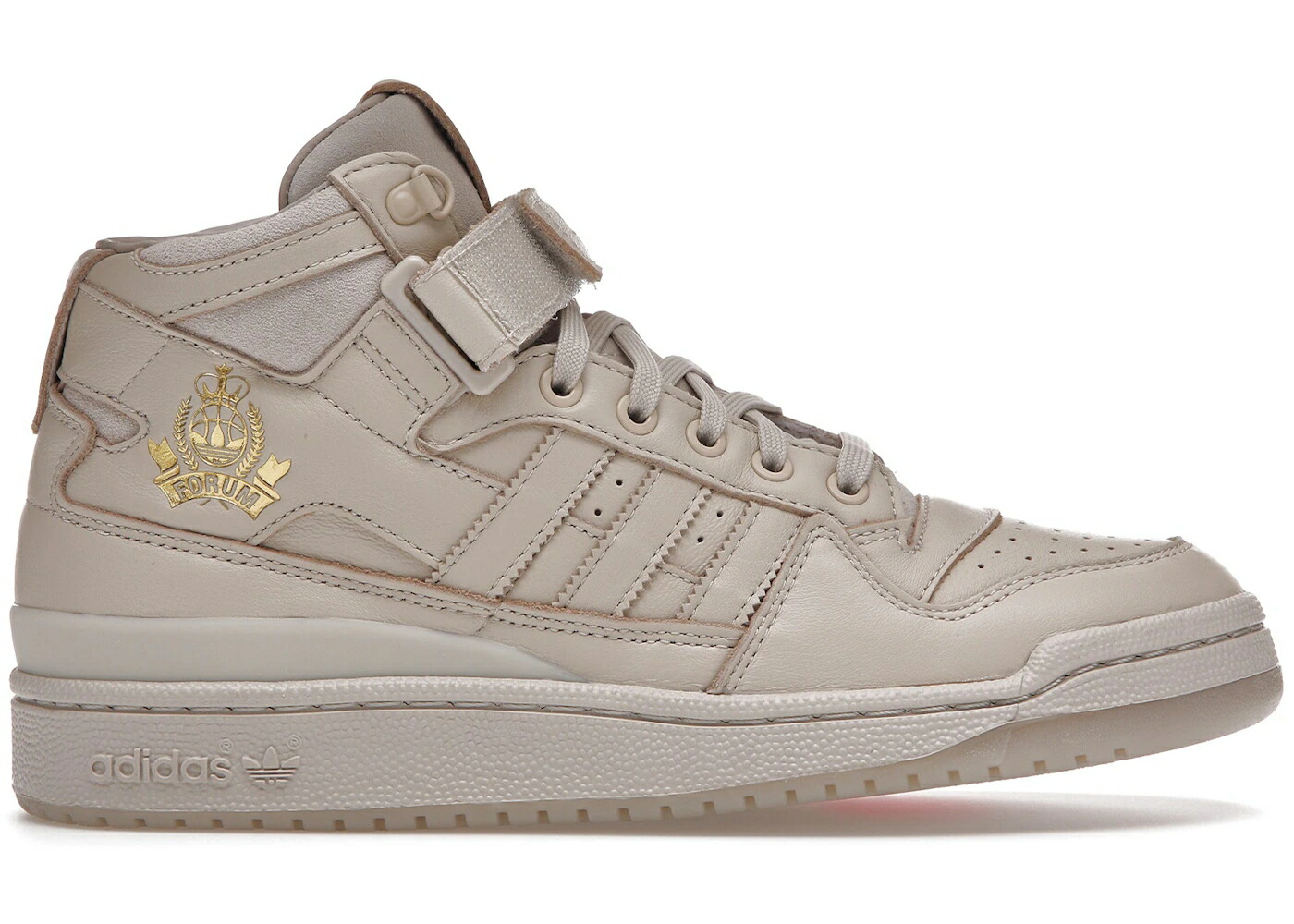 アディダス フォーラム ミッド 茶色 ブラウン ゴールド 赤 レッド スニーカー メンズ ADIDAS FORUM MID LDRS 1354 CLEAR BROWN / CLEAR BROWN GOLD FOIL SOLAR RED
