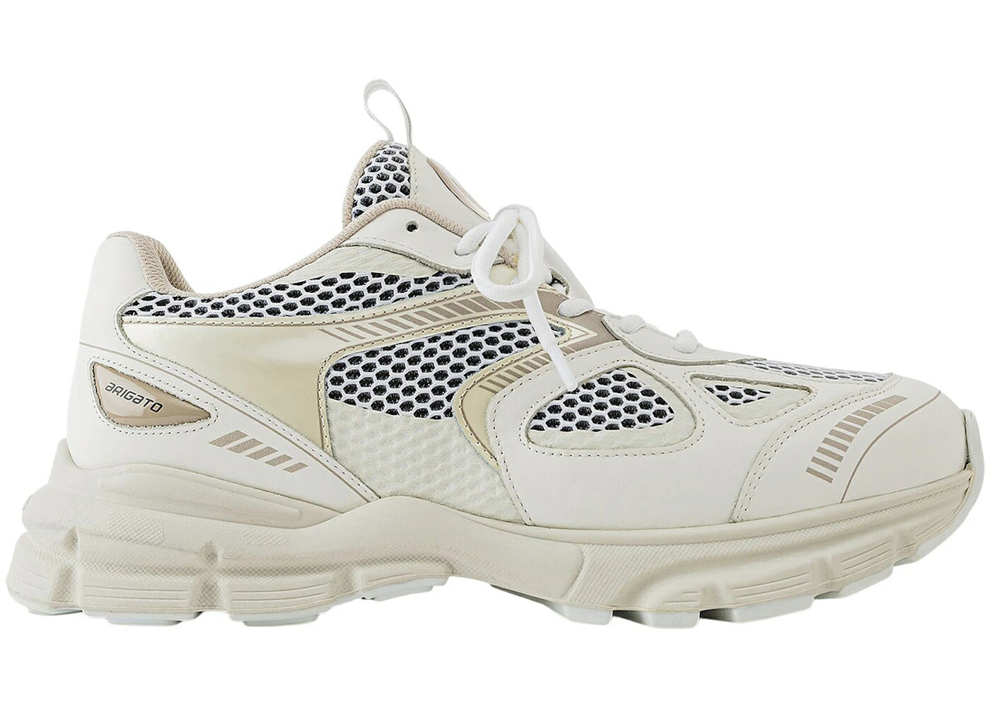アクセルアリガト 白いこと 白いこと スニーカー ユニ一発やる AXEL ARIGATO AXEL ARIGATO MARATHON RUNNER WHITE CREMINO / WHITE CREMINO メンズ