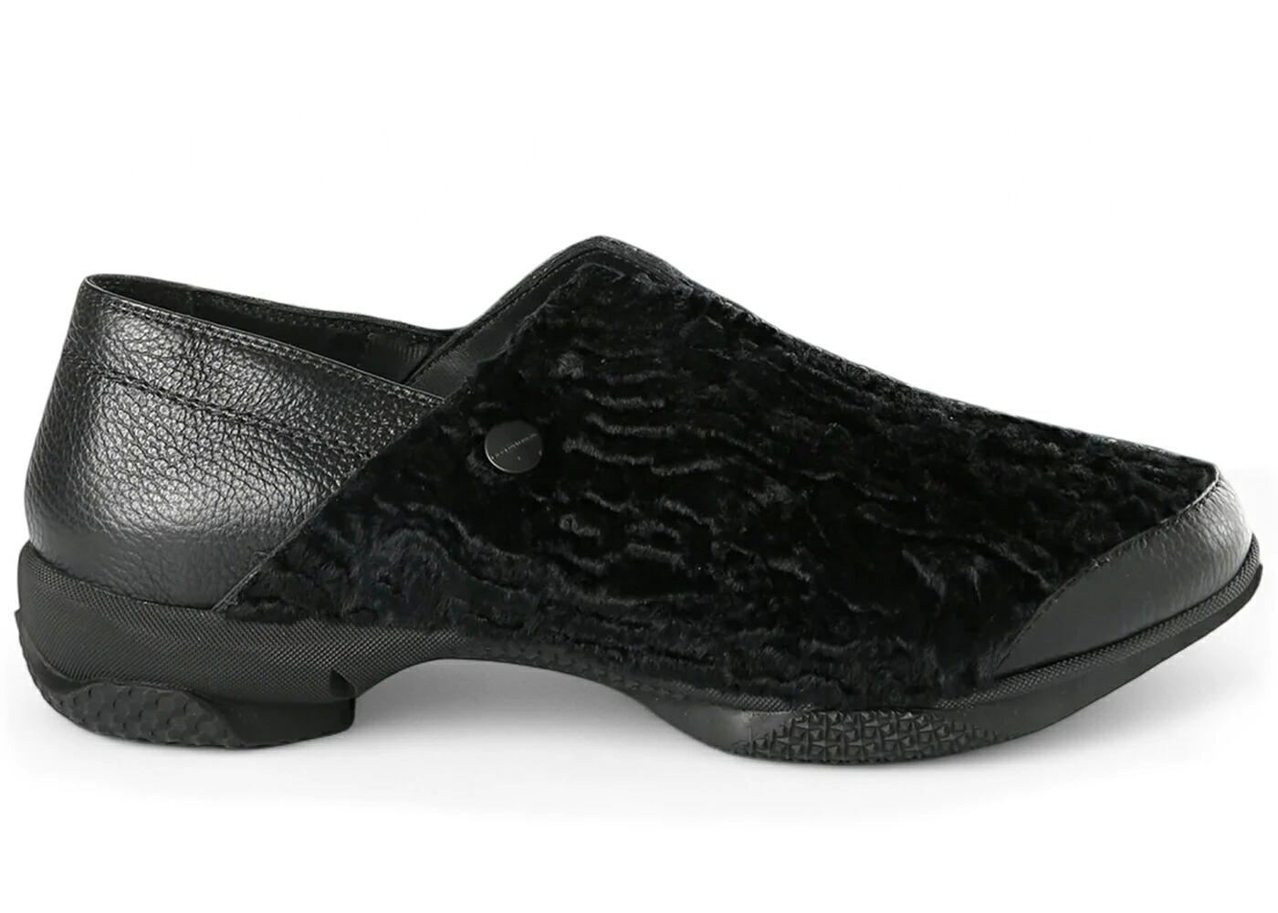スリッポン 置き目毛皮 スニーカー 黒いこと 黒いこと スニーカー メンズ KIKO KOSTADINOV KIKO KOSTADINOV VIG SLIP-ON LOAFER INK BLACK / INK BLACK