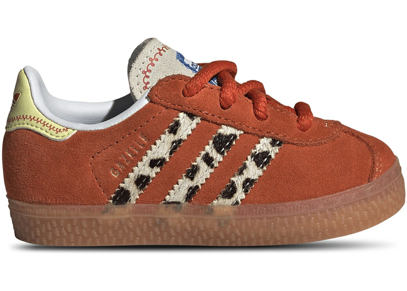 アディダス ガゼル 橙 オレンジ 白色 ホワイト ジュニア キッズ ADIDAS GAZELLE TOY STORY JESSIE (TD) / ORANGE CLOUD WHITE GUM 2