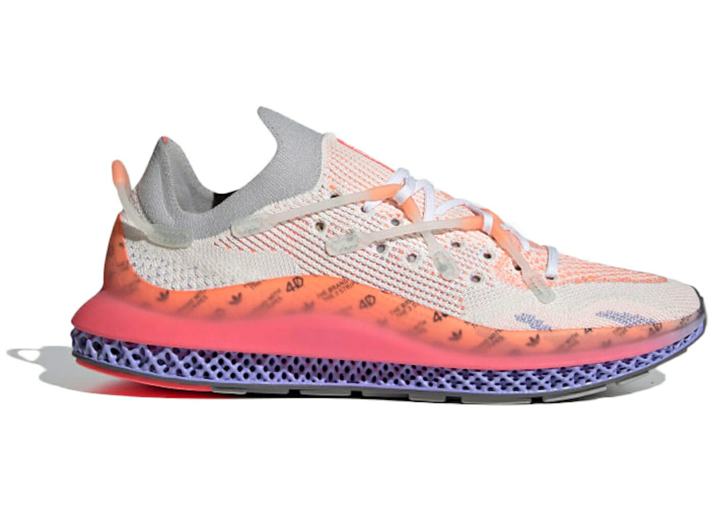アディダス 白いこと 白いこと 中核グループ 黒いこと 黒いこと スニーカー メンズ ADIDAS 4D FUSIO SUNSET / CHALK WHITE CORE BLACK LIGHT