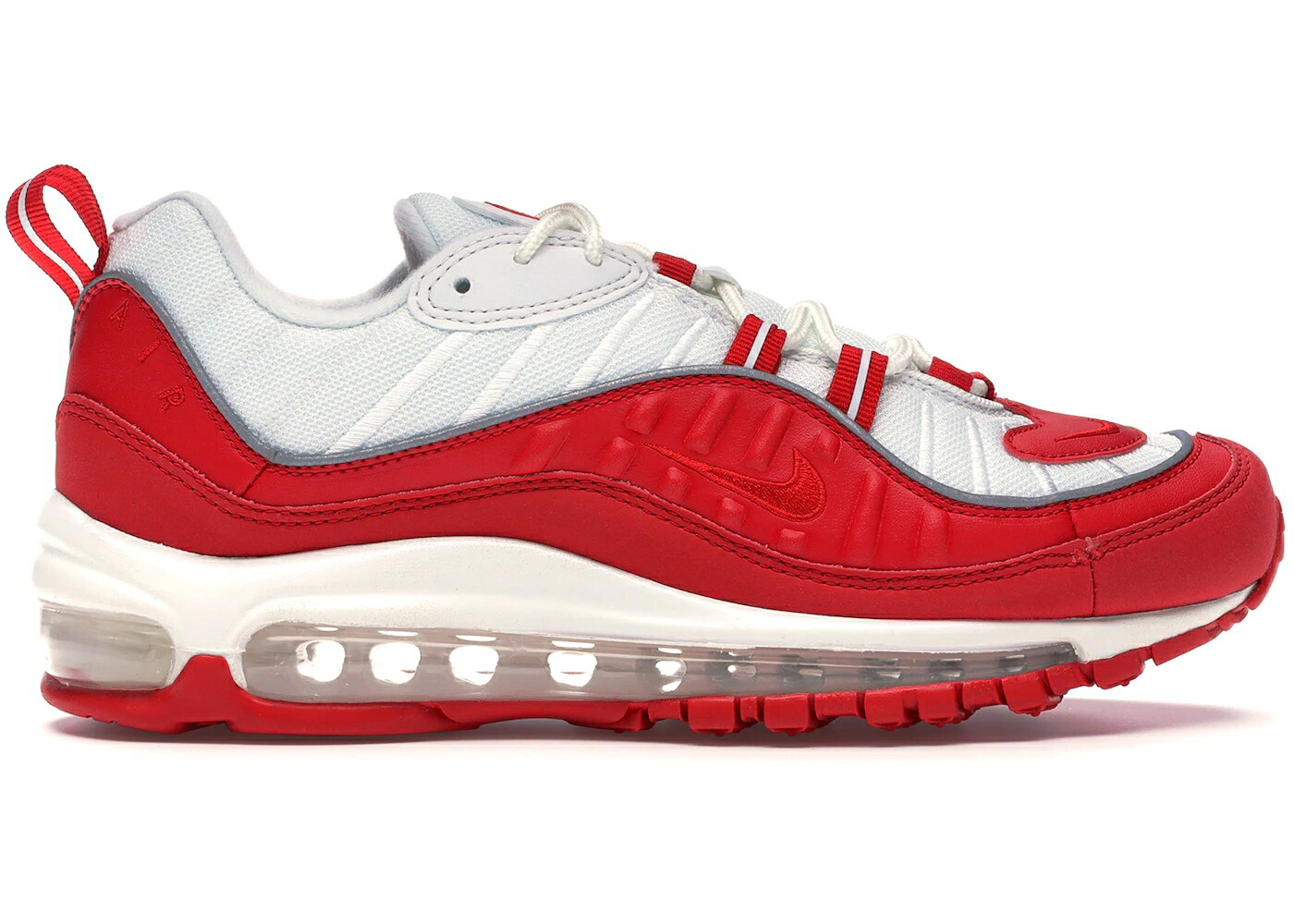 ナイキ マックス 赤 レッド 白色 ホワイト エアマックス スニーカー メンズ NIKE AIR MAX 98 UNIVERSITY RED WHITE / UNIVERSITY RED UNIVERSITY RED