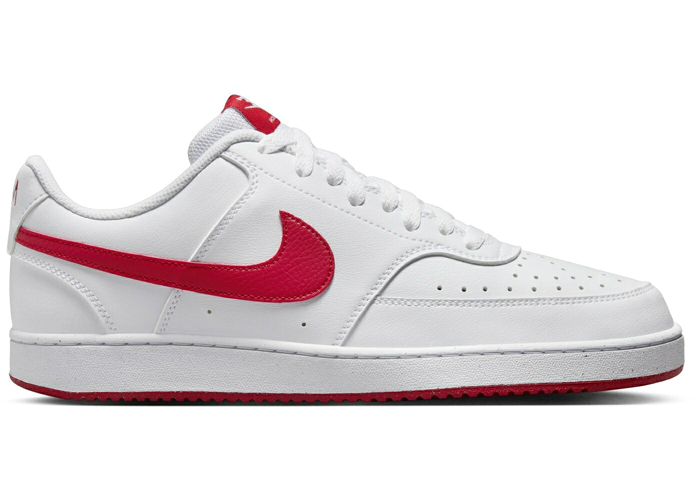 ナイキ コート 白色 ホワイト 赤 レッド スニーカー メンズ NIKE COURT VISION LOW NEXT NATURE WHITE UNIVERSITY RED / WHITE UNIVERSITY RED|スニケス