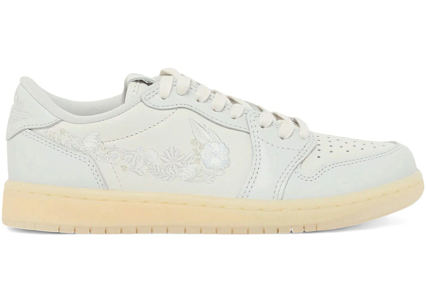 ナイキ ジョーダン スウッシュ スウォッシュ 白色 ホワイト スニーカー メンズ JORDAN 1 RETRO LOW OG RABBIT FLORAL SWOOSH / SAIL OFF WHITE COCONUT MILK