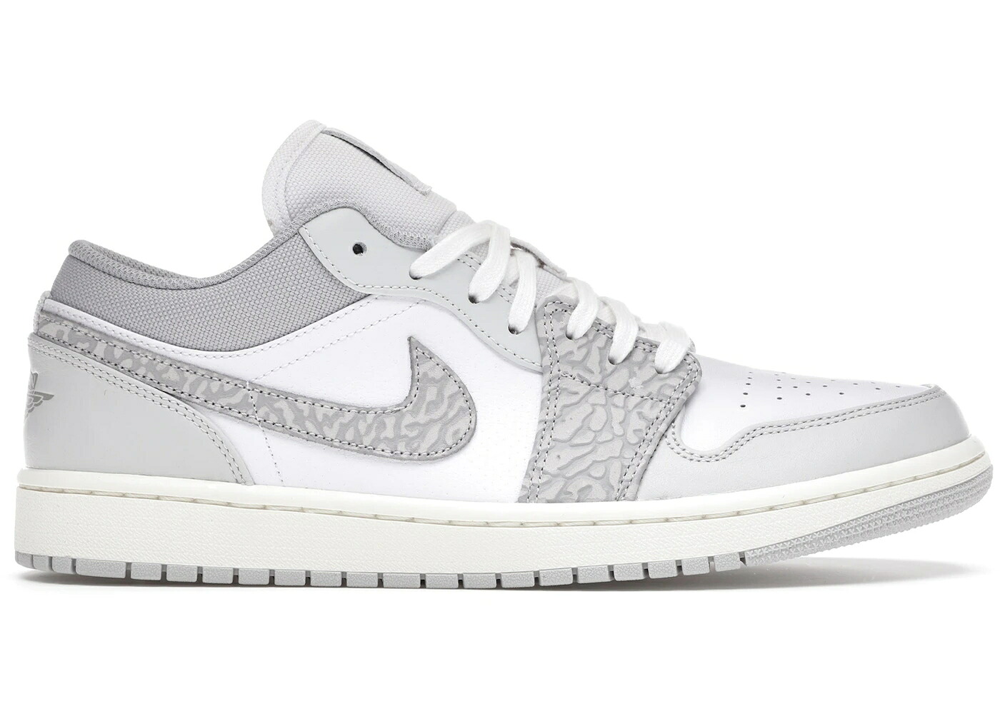 ナイキ ジョーダン 薄墨色 薄墨色 エレファント 白いこと 白いこと スニーカー メンズ JORDAN 1 LOW PRM SMOKE GREY ELEPHANT / WHITE NEUTRAL GREY SAIL SMOKE
